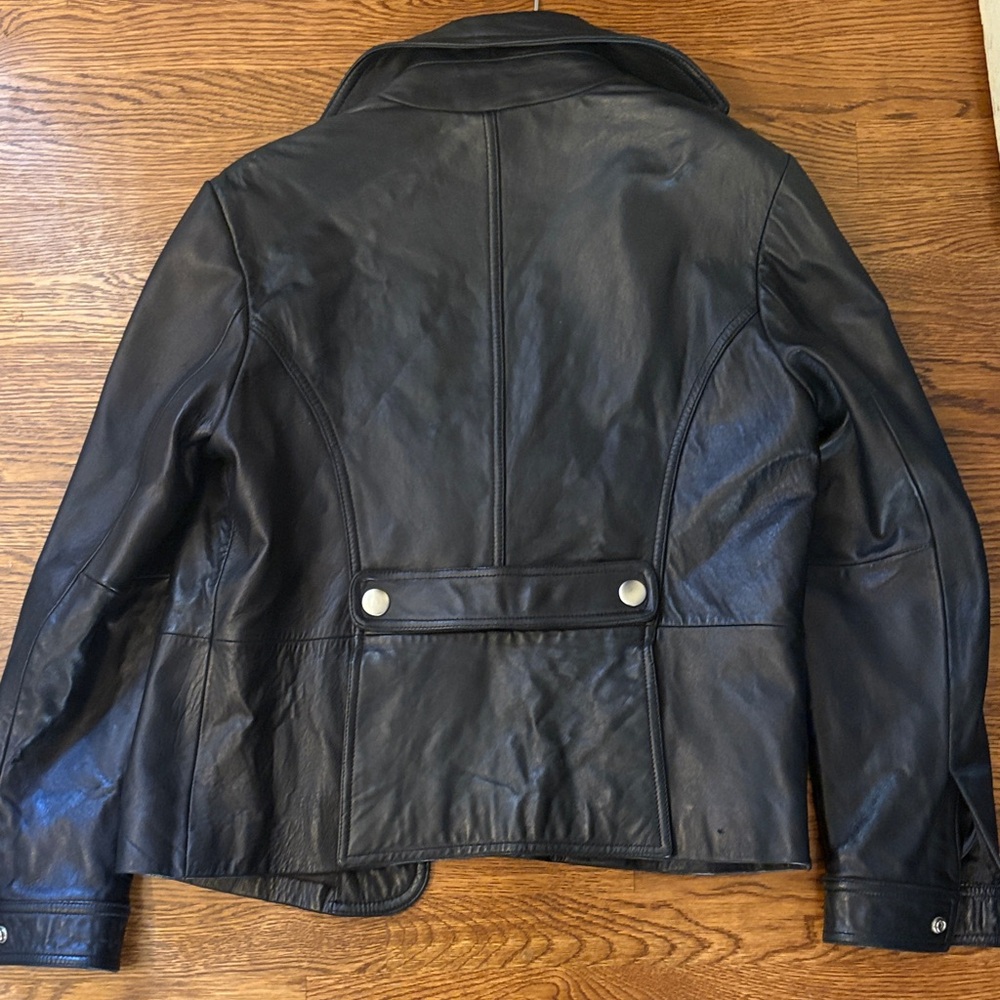 Mossimo Leather Black Jacket - image 5
